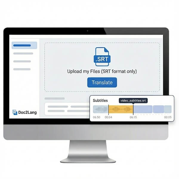 SRT Subtitle Translation Interface